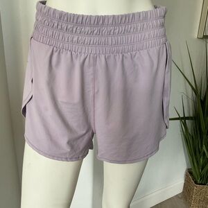TALULAH Purple Athletic Shorts with Elastic Waistband